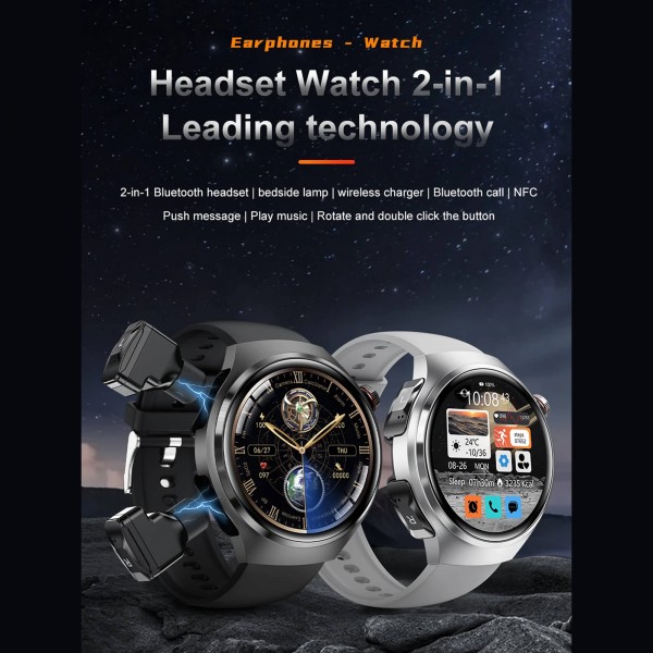 Smartwatch Microwear DK56 –  Silver Silicone